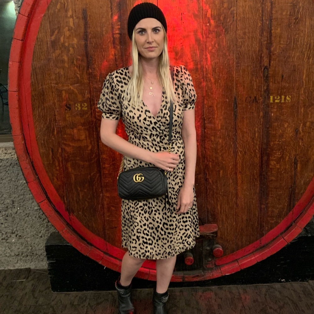Alice and Olivia Leopard Wrap Dress
